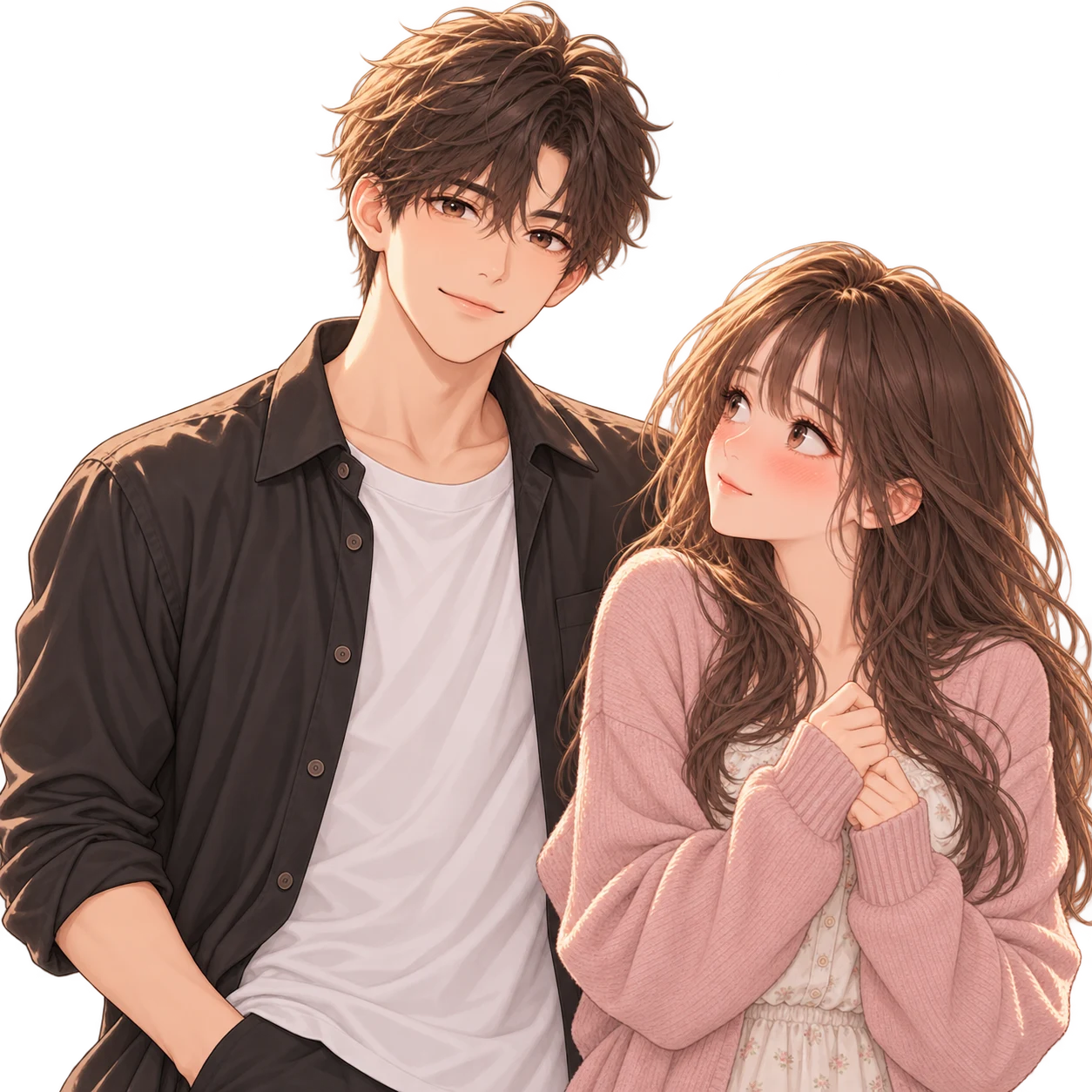 Minh họa cặp đôi cho trạng thái Crush