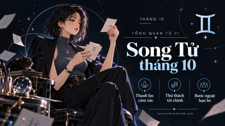 Dự báo chiêm tinh cung Song Tử tháng 10: Thanh lọc cảm xúc, thử thách tài chính và bước ngoặt bạn bè