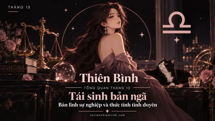 Dự báo chiêm tinh cung Thiên Bình tháng 10: Tái sinh bản ngã, bản lĩnh sự nghiệp và thức tỉnh tình duyên