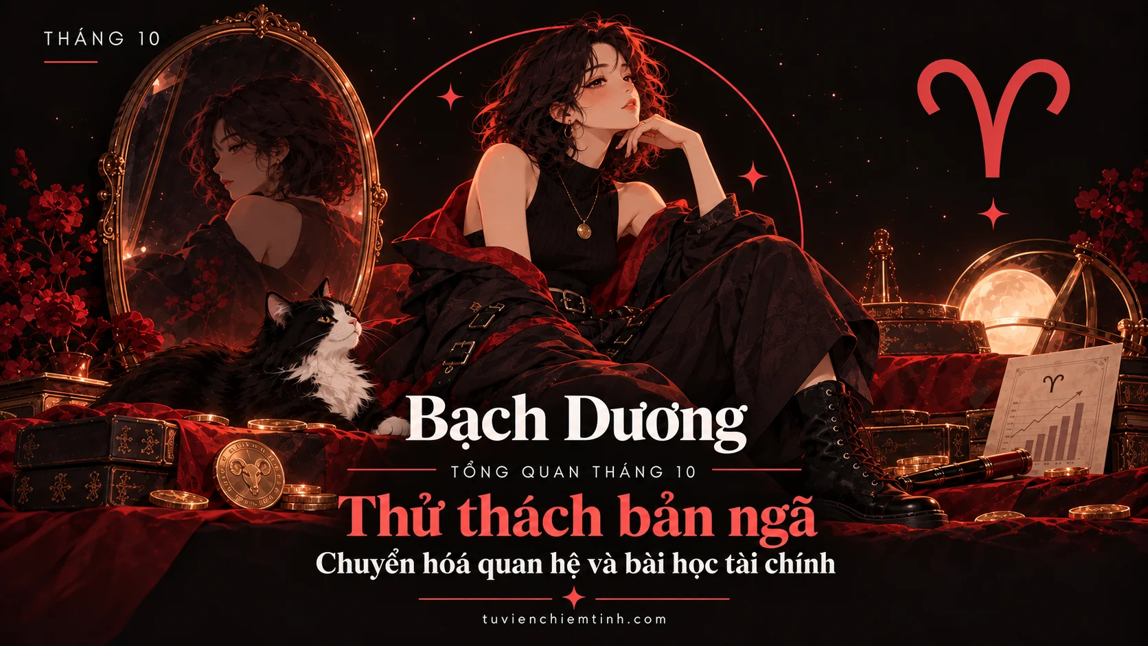 Dự báo chiêm tinh cung Bạch Dương tháng 10: Thử thách bản ngã, chuyển hóa quan hệ và bài học tài chính