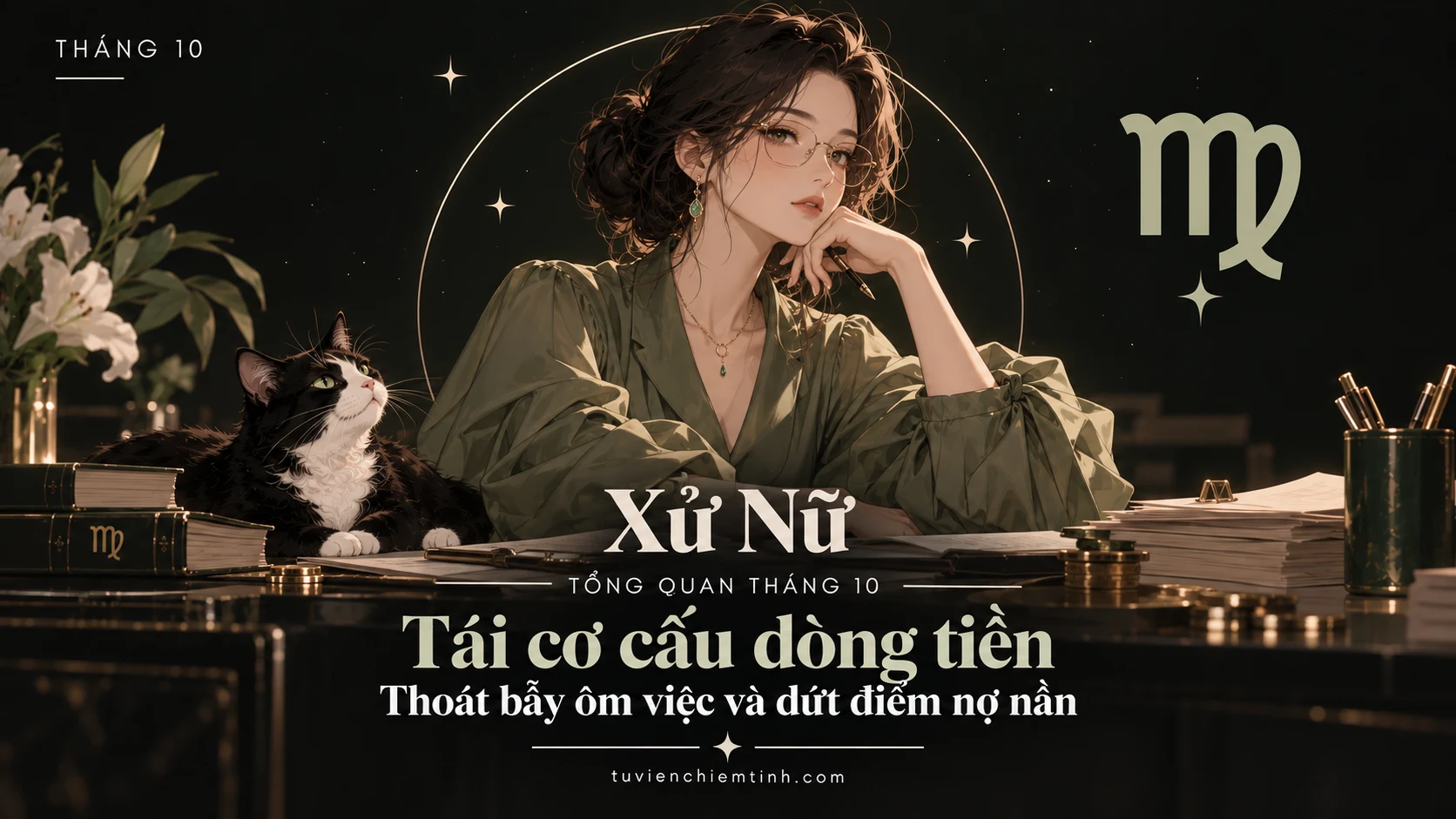 Dự báo chiêm tinh cung Xử Nữ tháng 10: Tái cơ cấu dòng tiền, thoát bẫy ôm việc và dứt điểm nợ nần